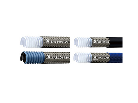 SAE 100 R14 PTFE 铁氟龙编织波纹管