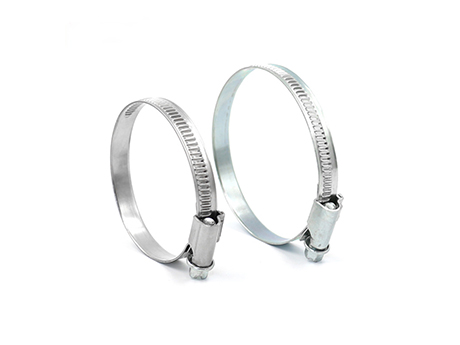 Zinc Plated Steel German Type Hose Clamp with Asymmetrical Lock,Worm Gear